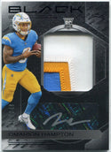 Omarion Hampton 2025 Panini Black 3 Color Patch & Autographed RC #RKPA-OHN 12/249