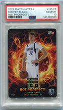 Cooper Flagg 2025 - 2026 Topps Match Attax Hot Prospects RC #HP-CF PSA Graded 10