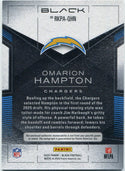 Omarion Hampton 2025 Panini Black 3 Color Patch & Autographed RC #RKPA-OHN 12/249