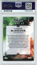 Conor McGregor 2017 Topps UFC Chrome Fire Card #UFCMR (PSA Gem MT 10)