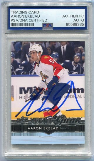 Aaron Ekblad Autographed 2014 -2015 Upper Deck Young Guns RC #225 PSA/DNA Certified