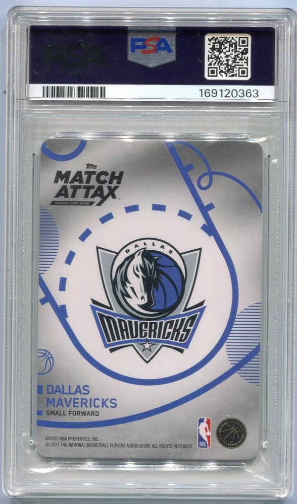 Cooper Flagg 2025 - 2026 Topps Match Attax Hot Prospects RC #HP-CF PSA Graded 10