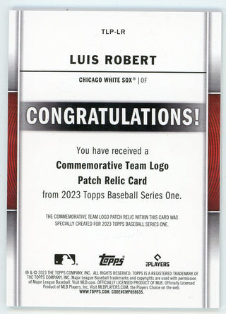 Luis Robert 2023 Topps Patch Relic #TLP-LR