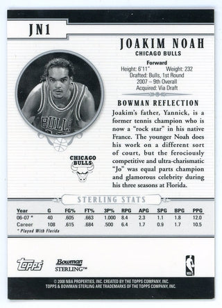 Jaokim Noah 2008 Topps Bowman Sterling Rookie Card #JN1