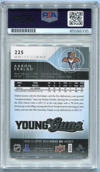 Aaron Ekblad Autographed 2014 -2015 Upper Deck Young Guns RC #225 PSA/DNA Certified