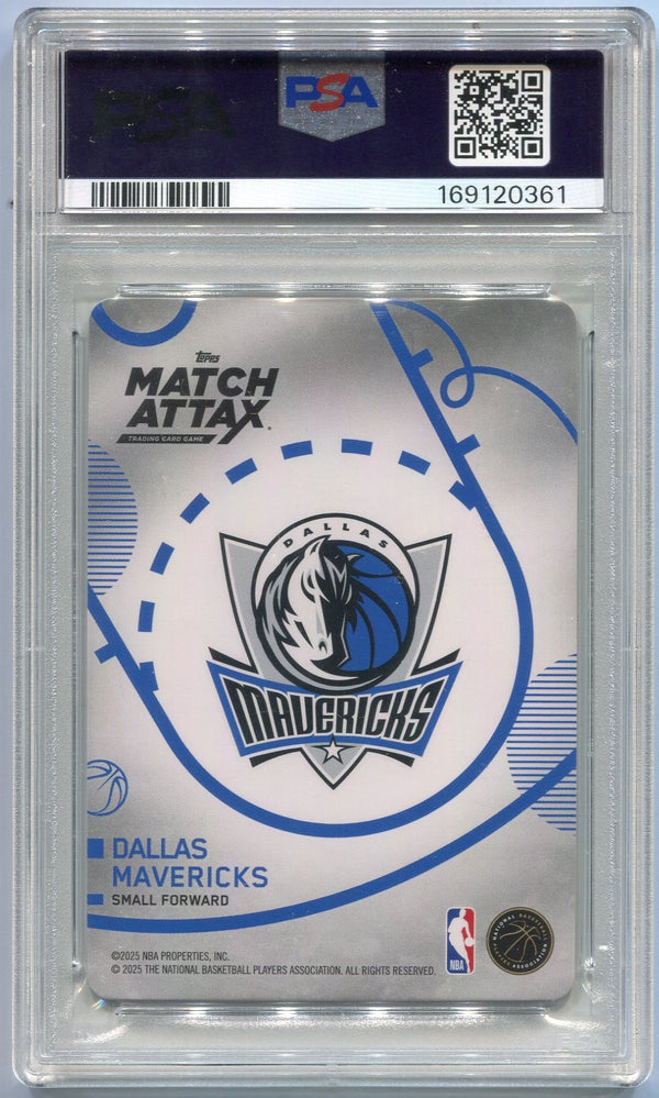 Cooper Flagg 2025 - 2026 Topps Match Attax Breakthrough Baller RC #BB-CF PSA Graded 10
