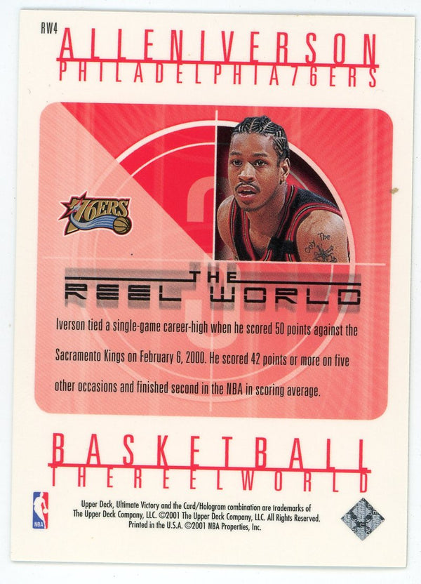 Allen Iverson 2001 Upper Deck The Reel World #RW4 | Hollywood