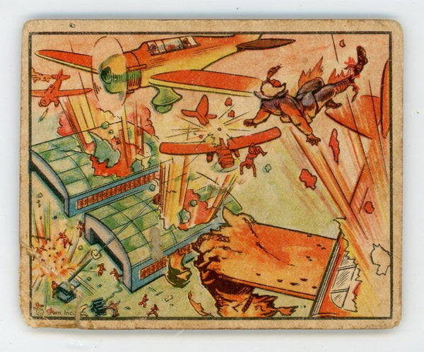 Chinese Pursuers Shoot Down Jap Planes 1938 Gum #5 Card