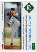 Grant Shepardson 2024 Panini Prospect Edition Prospect Ticket Autographed Silver Prizm RC #83