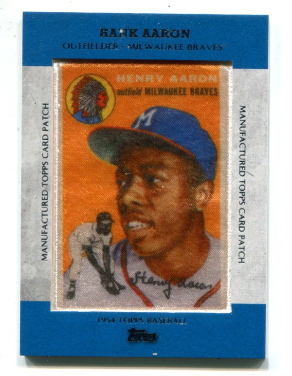 Hank Aaron 2013 Topps Manufactured Patch Card #MCP4