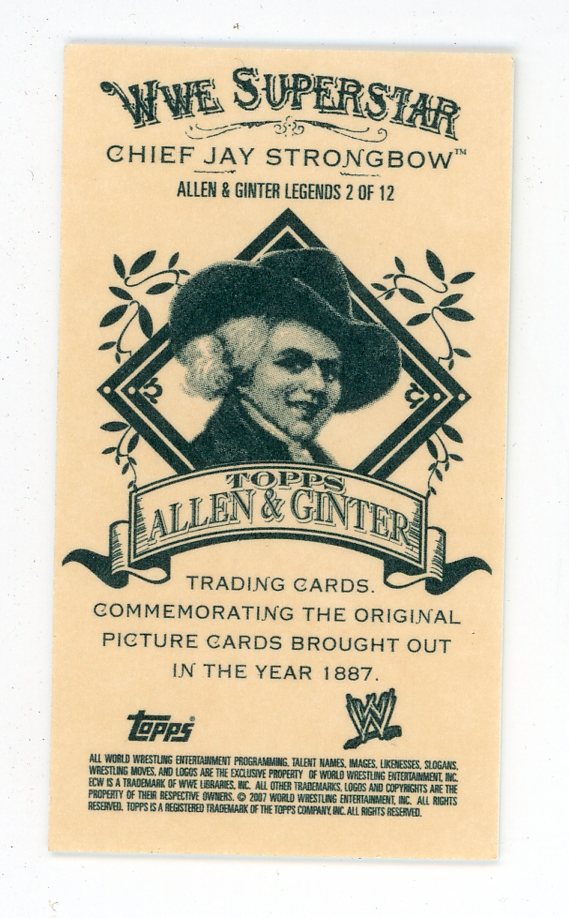 Chief Jay Strongbow 2007 Topps Allen & Ginter
