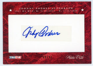 Johnny Podres 2008 Autographed Tristar Signa Cuts