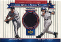 John Franco & Derek Jeter 2002 Upper Deck World Series Heroes Jersey Card #MU00e