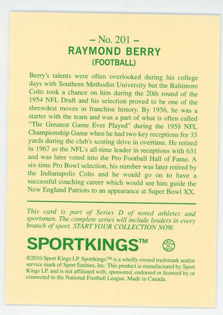 Raymond Berry 2010 Sport Kings Gum #201