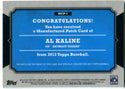 Al Kaline 2013 Topps Manufactured Patch Card #MCP7