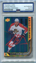 Aaron Ekblad Autographed 2015 - 2016 Upper Deck Shining Stars Blue Parallel Card #SS-1  PSA/DNA Certified