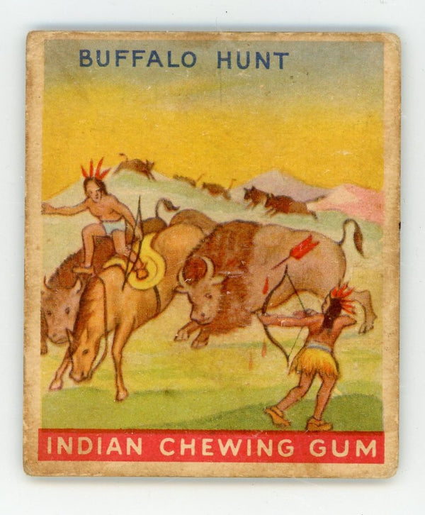 Buffalo Hunt Indian Gum Goudey Gum #135 Card