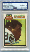 Ozzie Newsome 1979 Topps Autographed W/Inscription Card #308 PSA/DNA Certified Graded 10