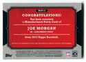 Joe Morgan 20123 Topps Manufactured Patch Card #MCP16