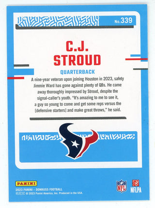 CJ Stroud 2023 Panini Donruss Rookie Card #339