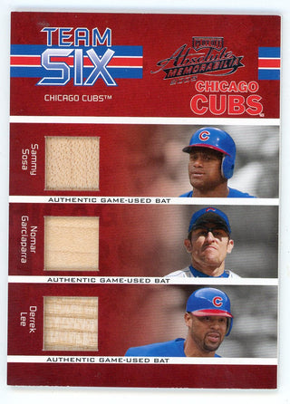 Chicago Cubs 2005 Playoff Absolute Team Six Bat Relics #TS-24