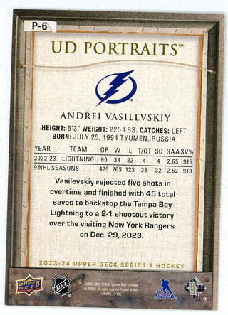 Andrei Vasilevskiy 2023-24 Upper Deck Portraits #P-6