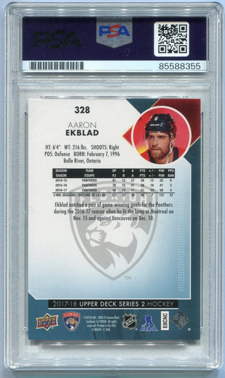 Aaron Ekblad Autographed 2017 - 2018 Upper Deck Card PSA/DNA Certified