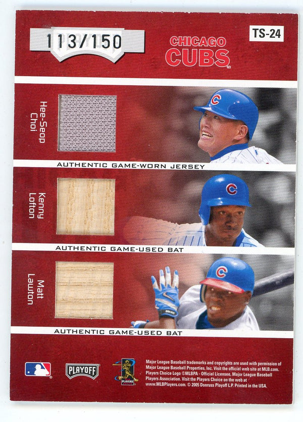 Chicago Cubs 2005 Playoff Absolute Team Six Bat Relics #TS-24