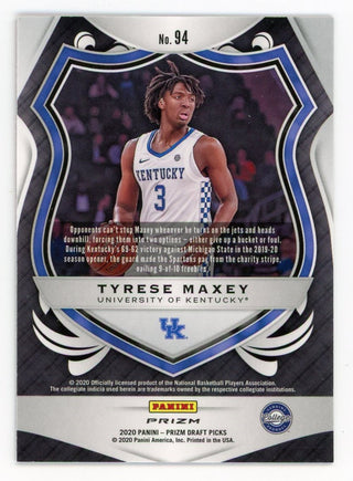 Tyrese Maxey 2020 Panini Crusade Red, White and Blue #94 Card
