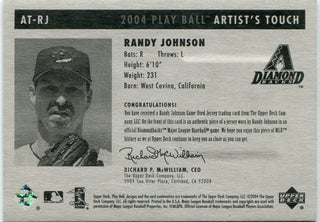Randy Johnson 2004 Upper Deck Play Ball Artist's Touch Jersey Card #AT-RJ 138/250