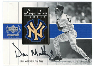 Don Mattingly 2000 Upper Deck Legendary Lumber Bat Card #DM-LL