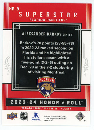 Aleksander Barkov 2023-24 Upper Deck Honor Roll #HR-9