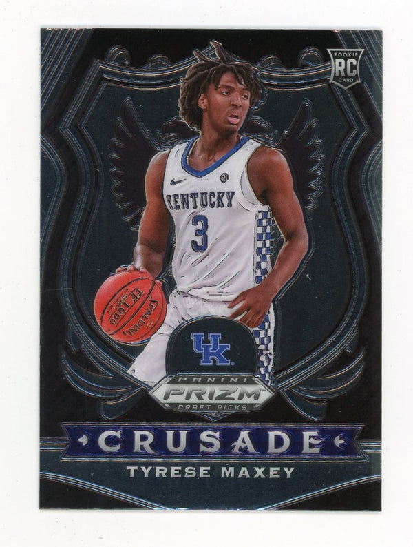 Tyrese Maxey 2020 Panini Crusade Silver and Black #94 Card