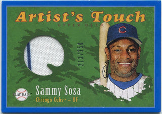 Sammy Sosa 2004 Upper Deck Play Ball Artist's Touch Jersey Card #AT-SS 213/250