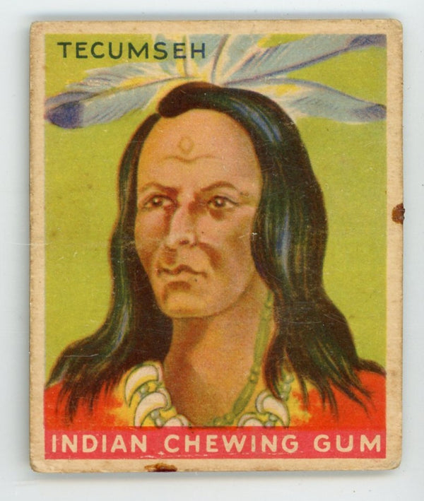 Techumseh Indian Gum Goudey Gum #42 Card