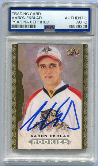 Aaron Ekblad Autographed 2014 -2015 Upper Deck Masterpieces RC #172 PSA/DNA Certified