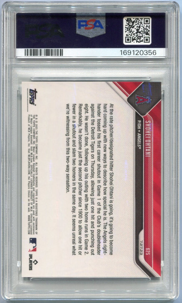Shohei Ohtani 2023 Topps Now Card #625 PSA Graded 9