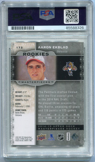 Aaron Ekblad Autographed 2014 -2015 Upper Deck Masterpieces RC #172 PSA/DNA Certified