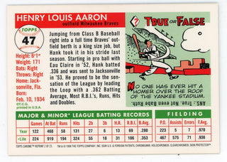 Hank Aaron 1999 Topps Chrome Reprint #47