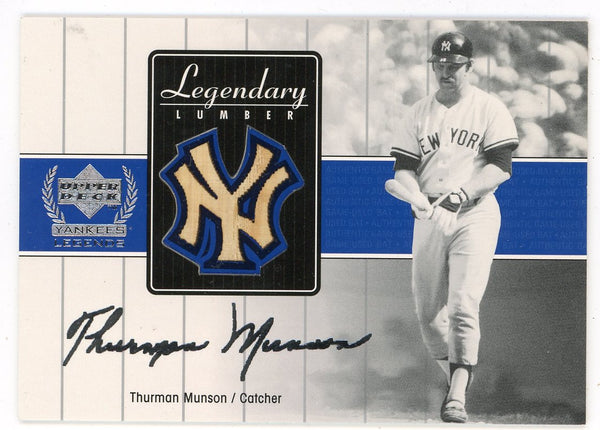 Thurman Munson 2000 Upper Deck Legendary Lumber Bat Relic #TM-LL