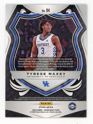 Tyrese Maxey 2020 Panini Crusade Red and Black #94 Card