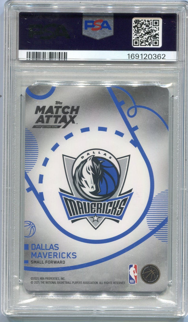 Cooper Flagg 2025 - 2026 Topps Match Attax In Motion RC #KICF PSA Graded 9
