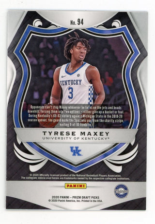 Tyrese Maxey 2020 Panini Crusade Silver and Black #94 Card