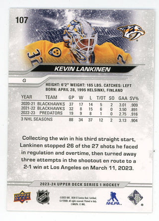 Kevin Lankinen 2023-24 Upper Deck #107