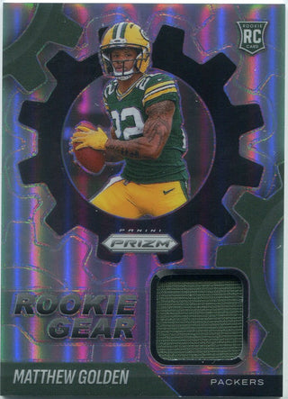 Matthew Golden 2025 Panini Prizm Rookie Gear Jersey RC #RGR-MGN