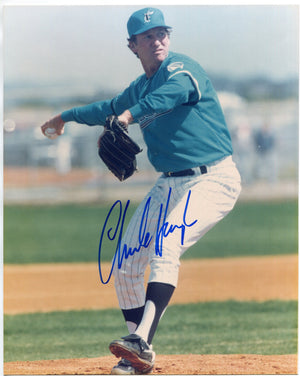 Charlie Hough Autographed Florida Marlins 8x10 Photo