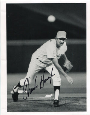 Charlie Hough Autographed Florida Marlins 8x10 Photo