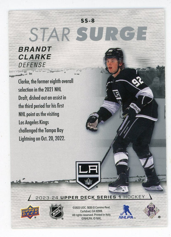 Brandt Clarke 2023-24 Upper Deck Star Surge #SS-8