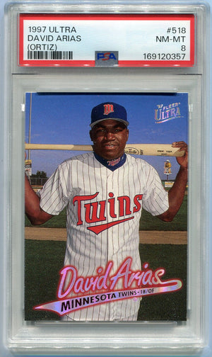 David Arias (Ortiz) 1997 Fleer Ultra RC #518 PSA Graded 8