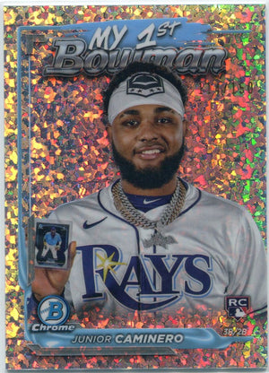 Junior Caminero 2024 Bowman Chrome My 1st Bowman Mini-Diamond Refractor RC #M1B-11 114/150